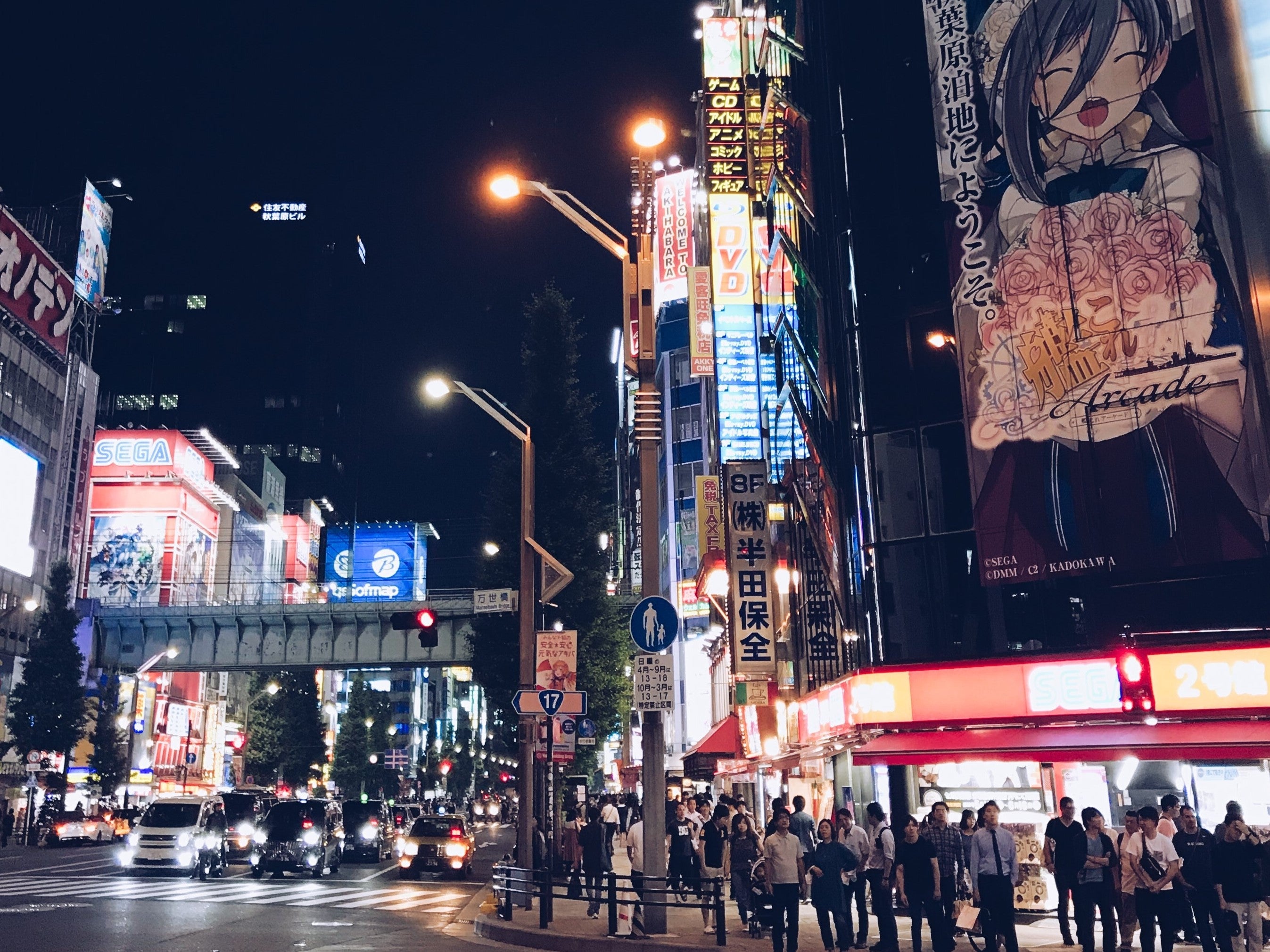 Photo of a Junction in Akihabara, Japan